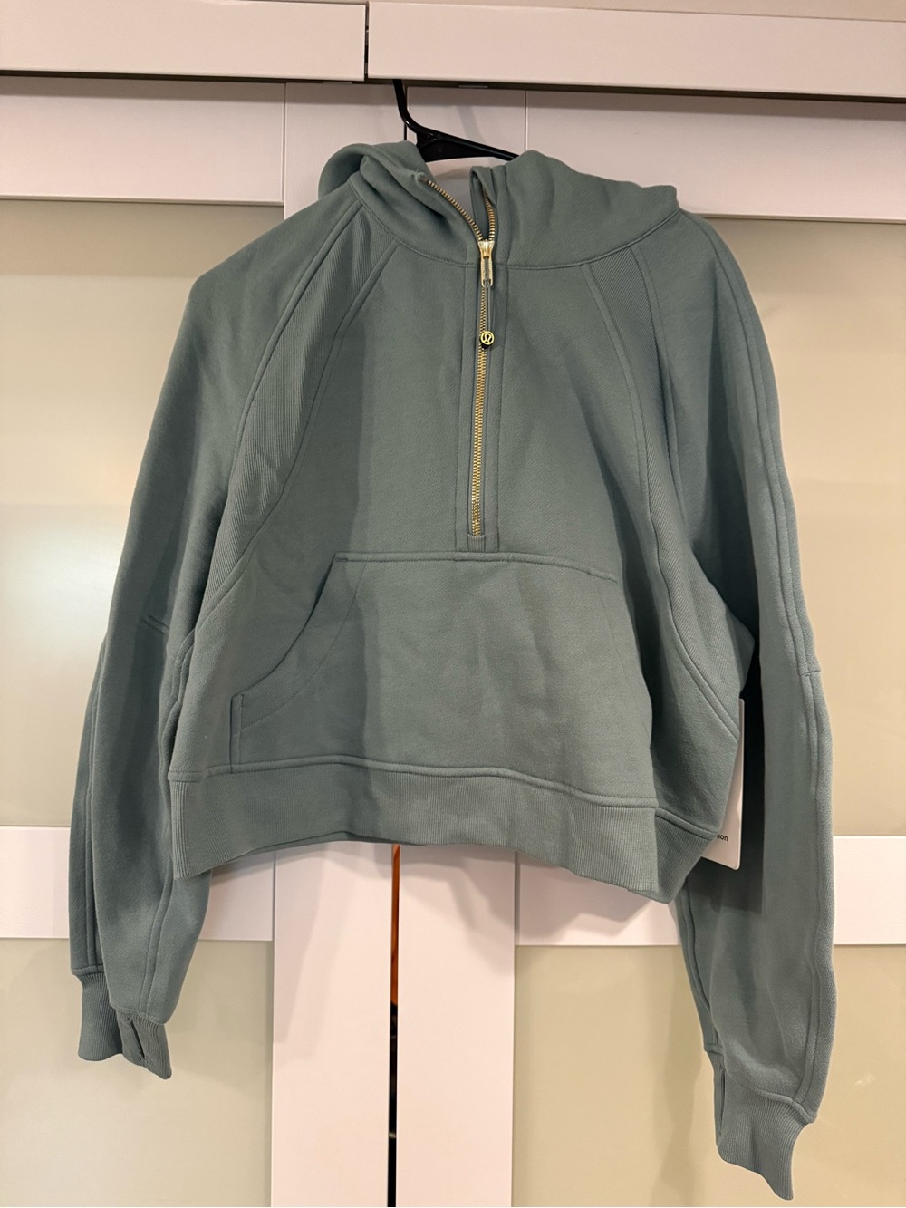 Lululemon Scuba Oversized Half-Zip Hoodie Crater Blue Gold size m/l